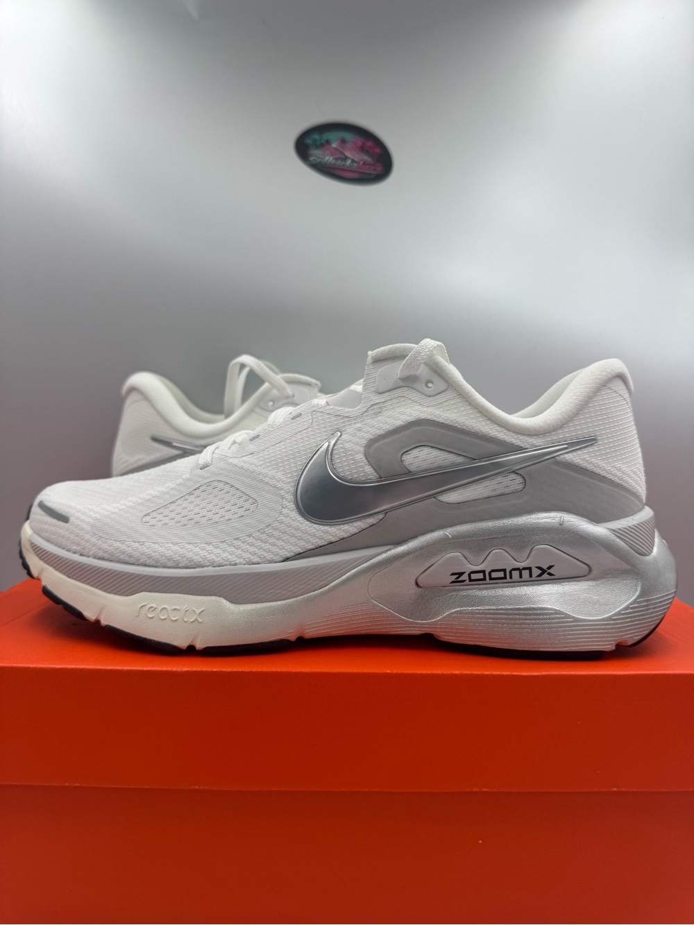 Nike Air Zoom Structure Plus Summit White Metallic Silver BRAND NEW Size 10 WMN